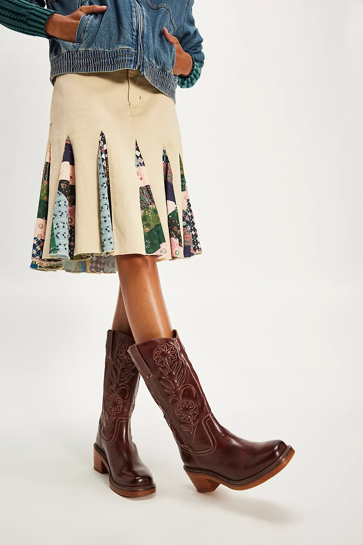 Frye Kate Deco Stich Boots