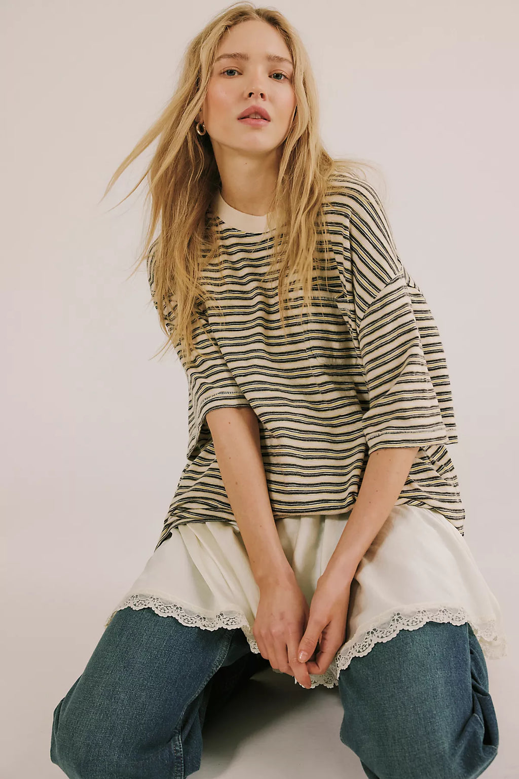 We The Free All Love Striped Pocket Tee