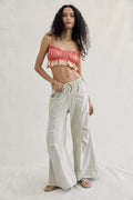 We The Free Sky Riser Knit Wide-Leg Pull-On Pants