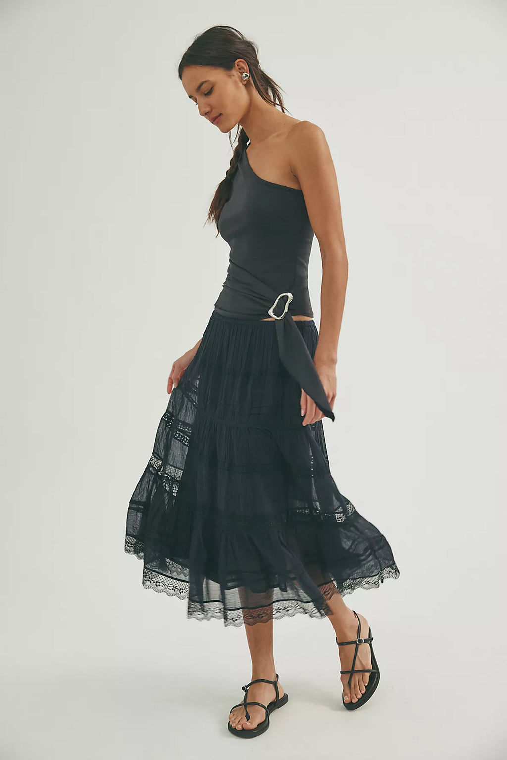FP One Lily Lace Midi Skirt