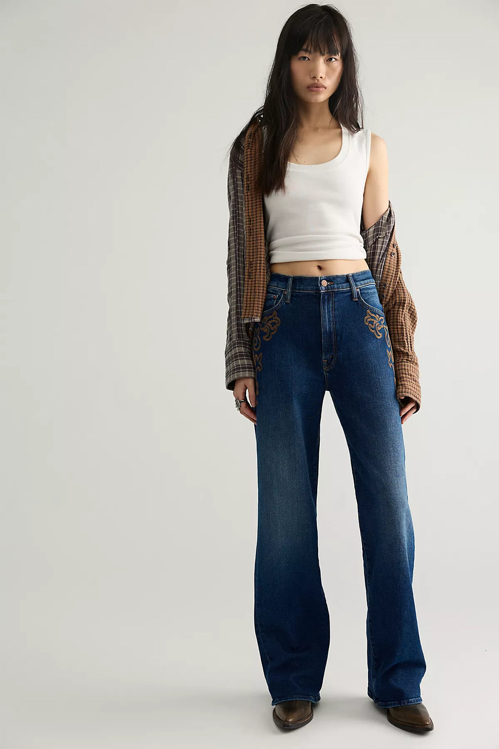 MOTHER The Dodger Sneak Jeans