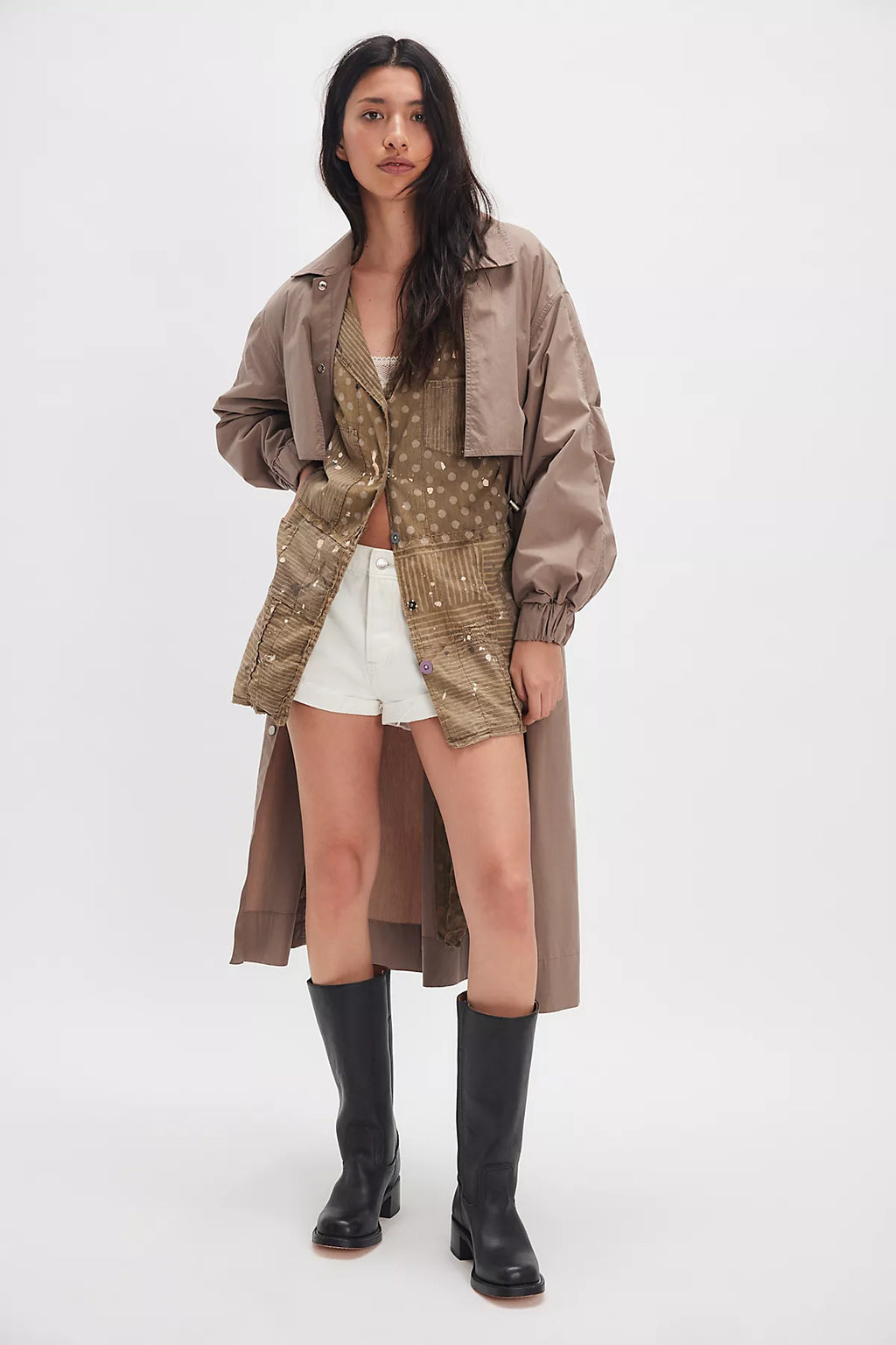Magnolia Pearl Patchwork Polka Smock Top