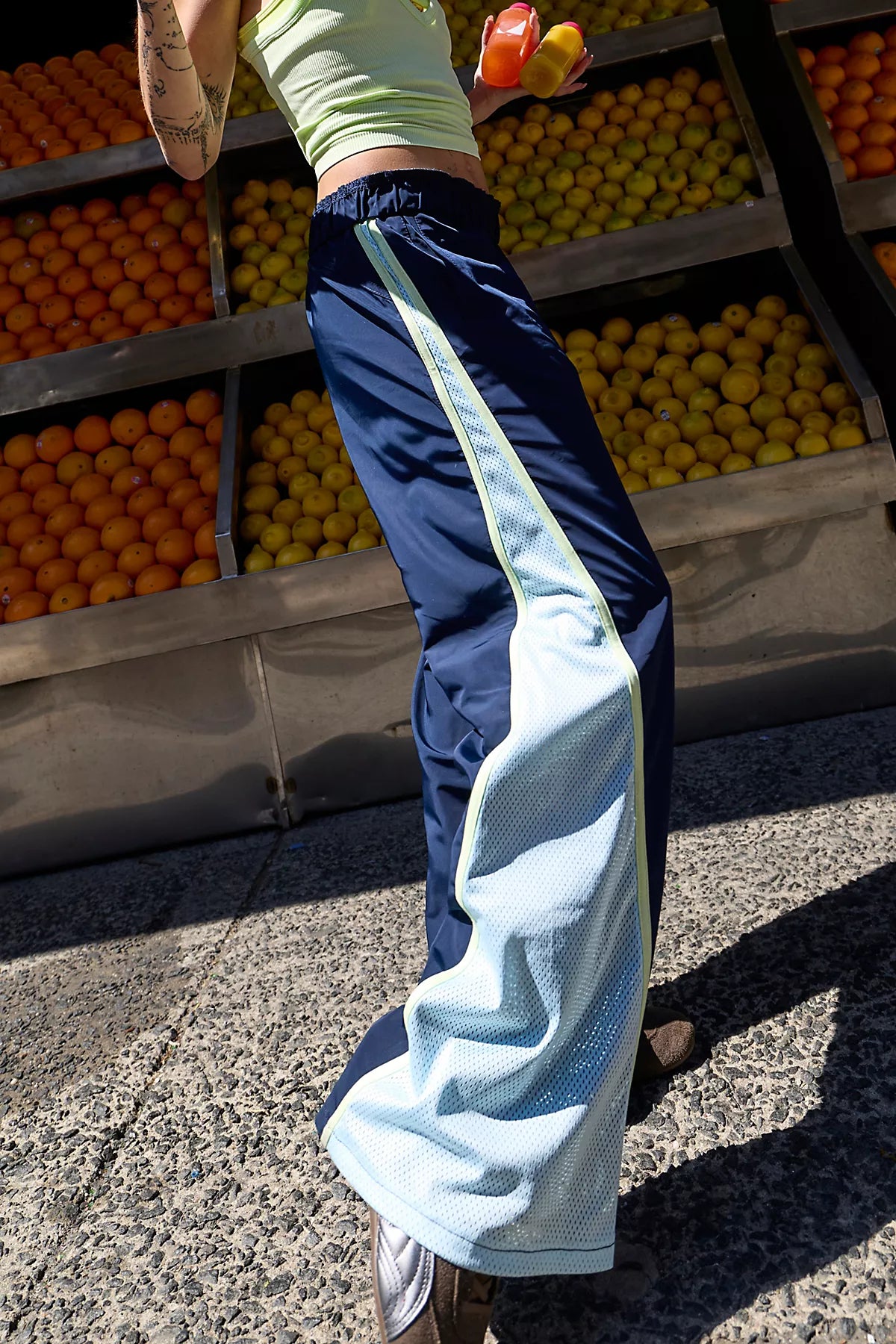 Retro Rider Mesh-Paneled Pants