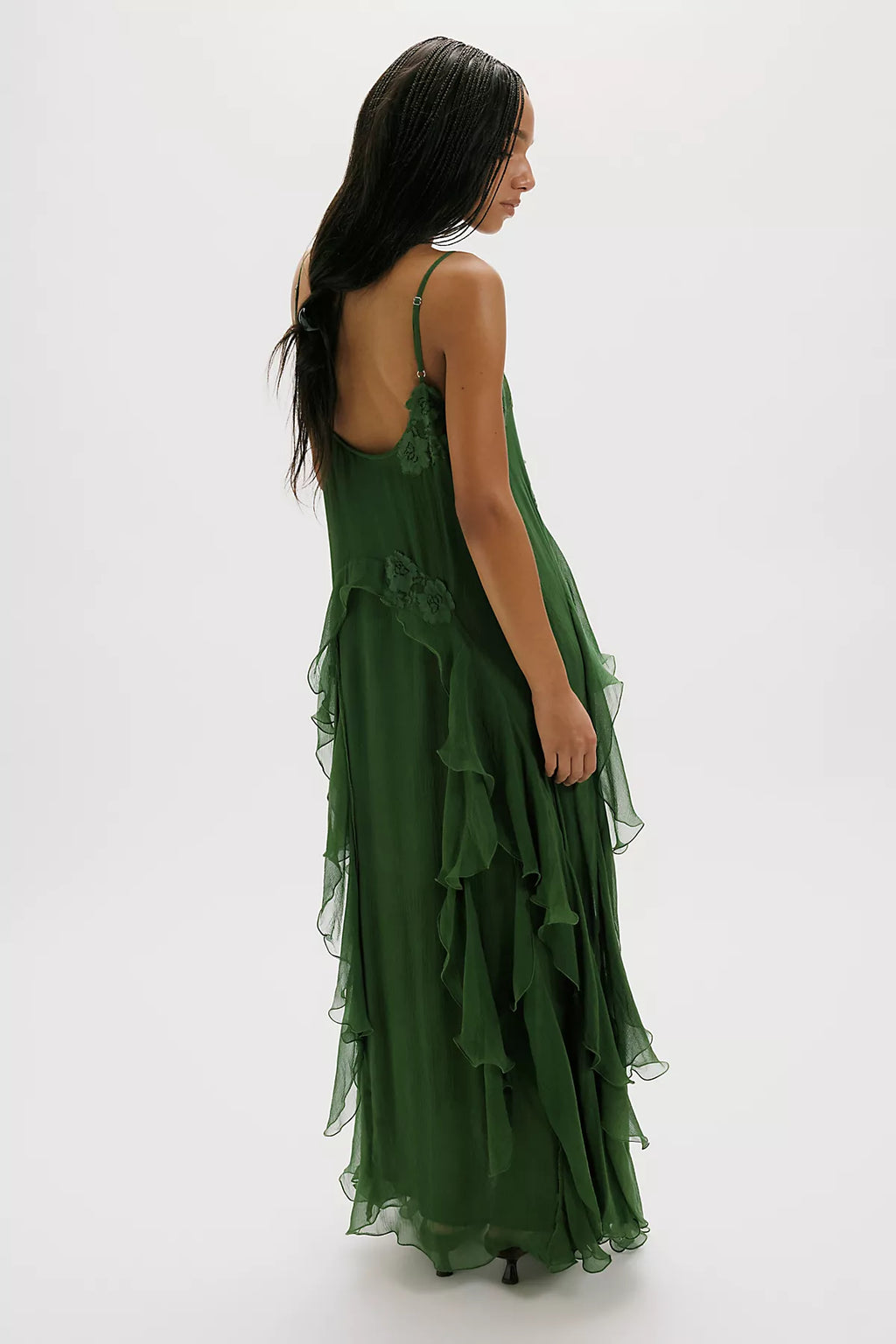 Nigel Preston Floating Angel Chiffon Maxi Dress