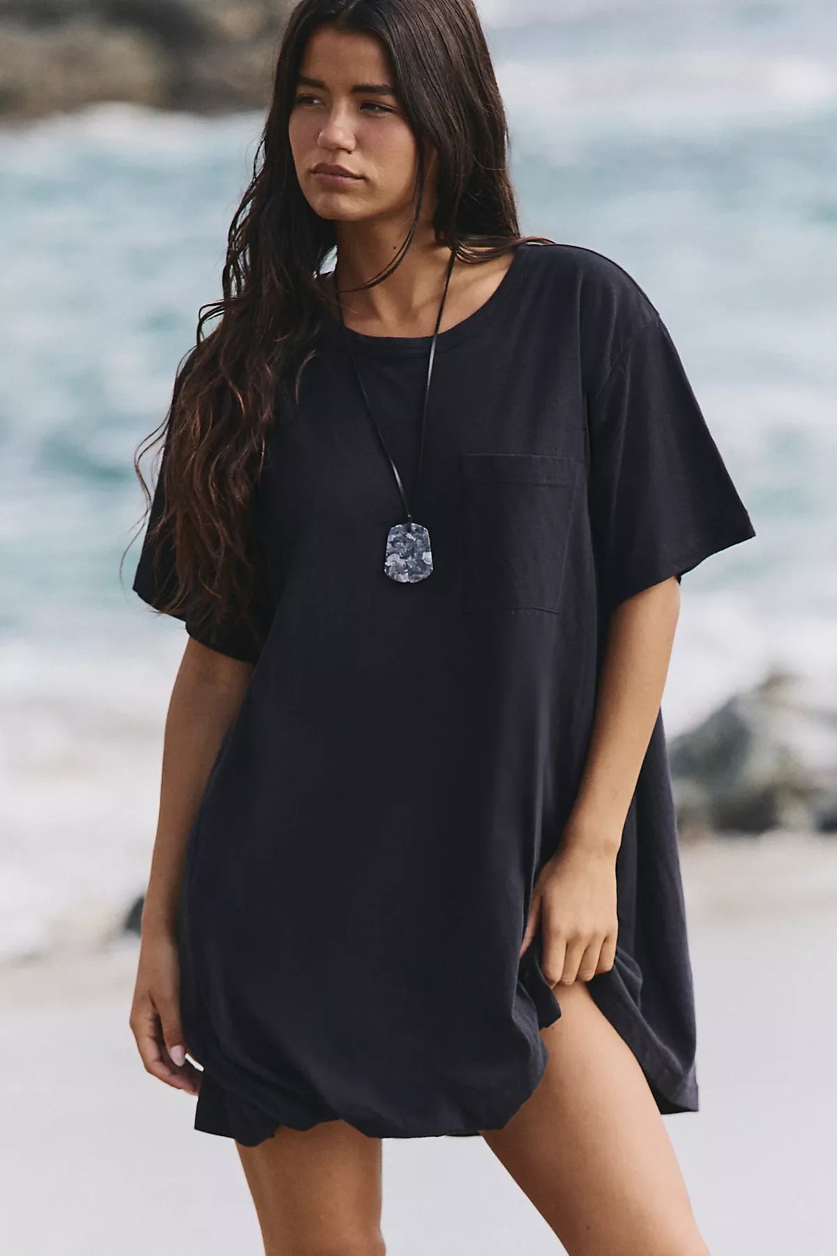 Shorebound Cotton-Jersey Mini Dress