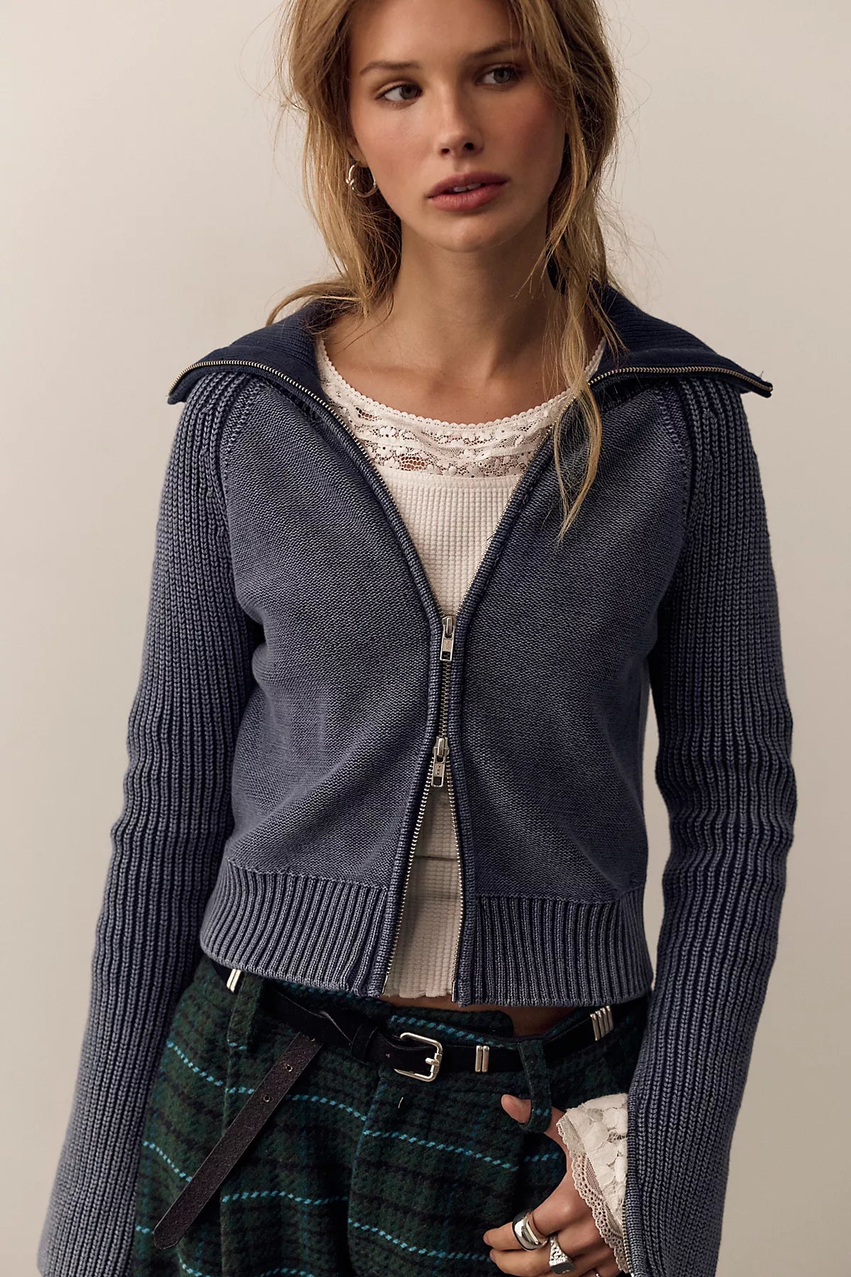 Josephine Funnel-Neck Cardi