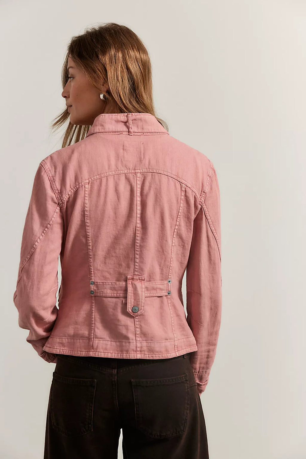 We The Free Laurie Washed Cotton-Linen Jacket