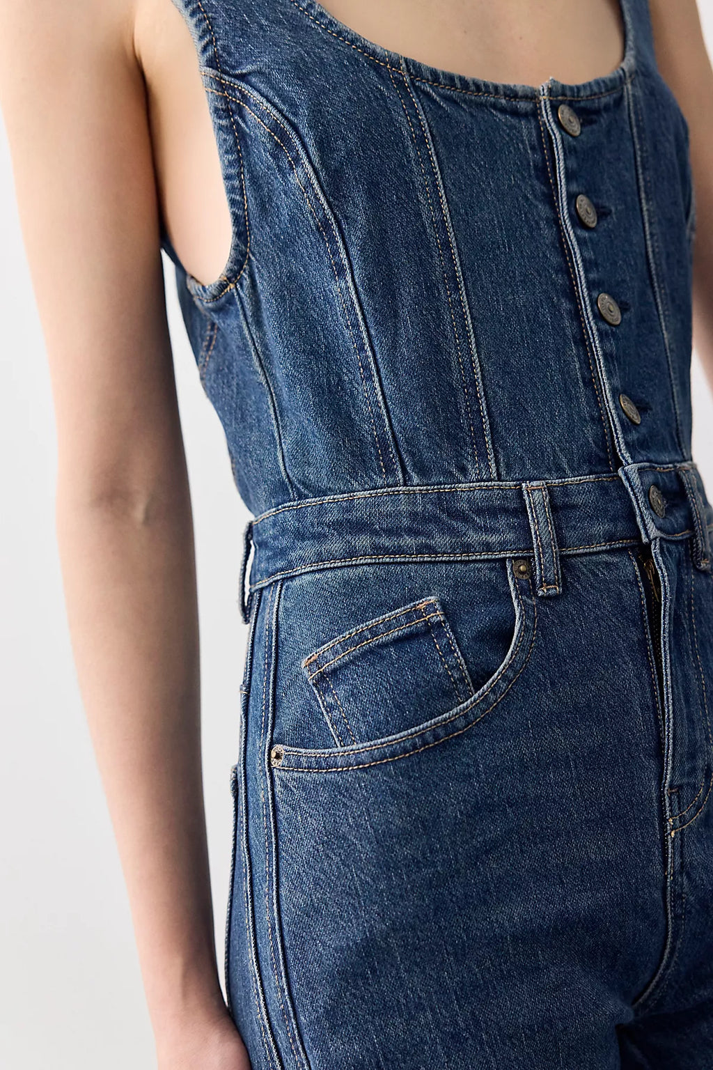 We The Free Corsica Twisted Seam Jumpsuit