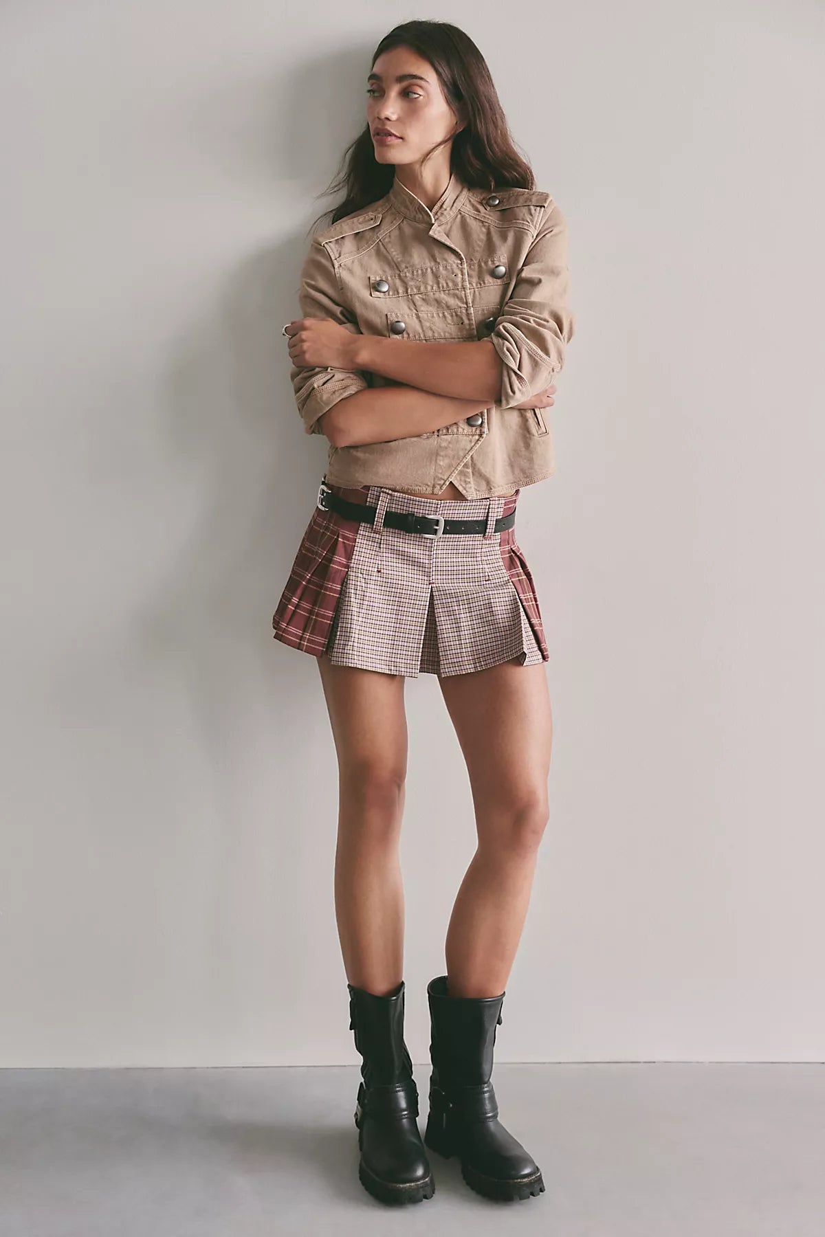 Sherry Pleated Mini Skirt