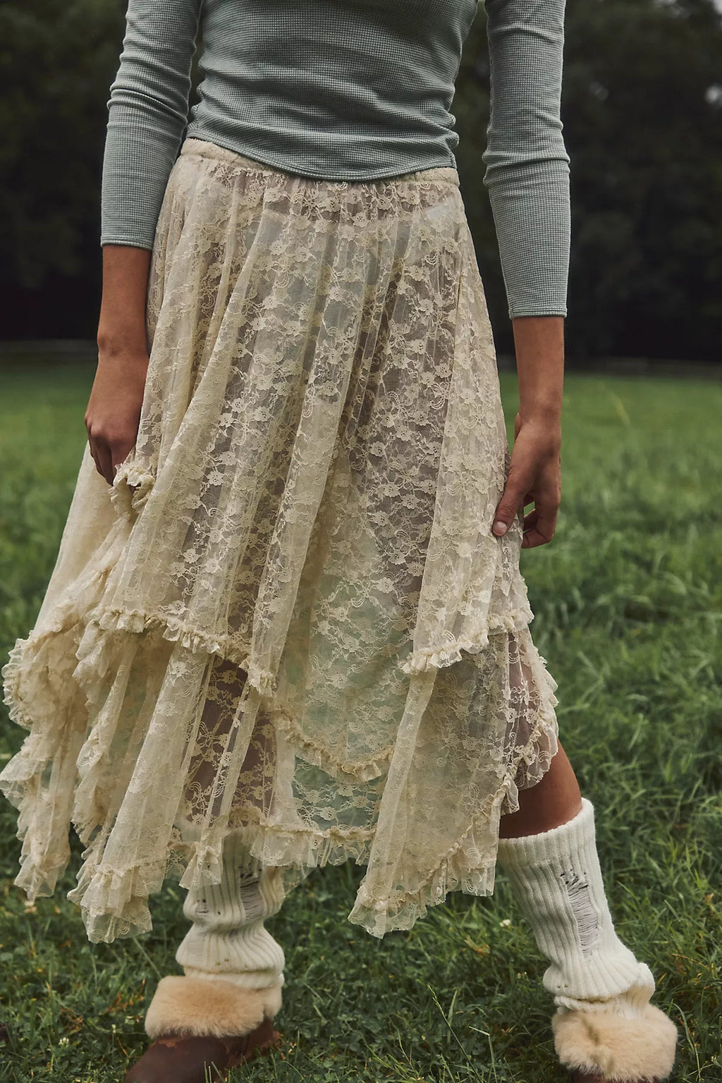 French Courtship Maxi Slip Skirt