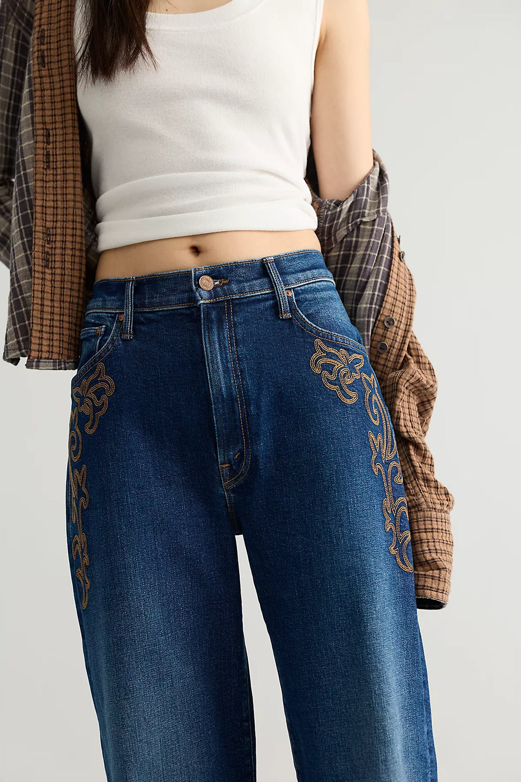 MOTHER The Dodger Sneak Jeans