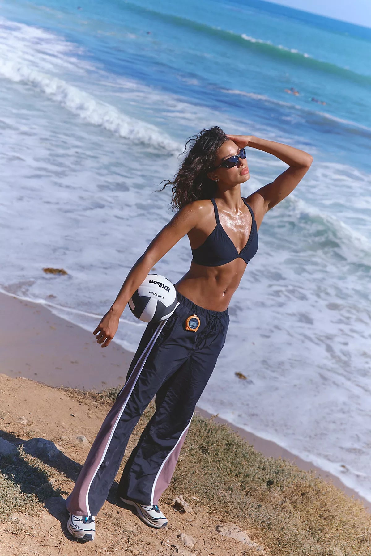 Retro Rider Fleece-Paneled Pants