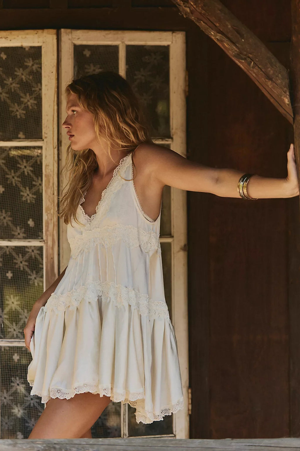 In This Groove Mini Slip Dress
