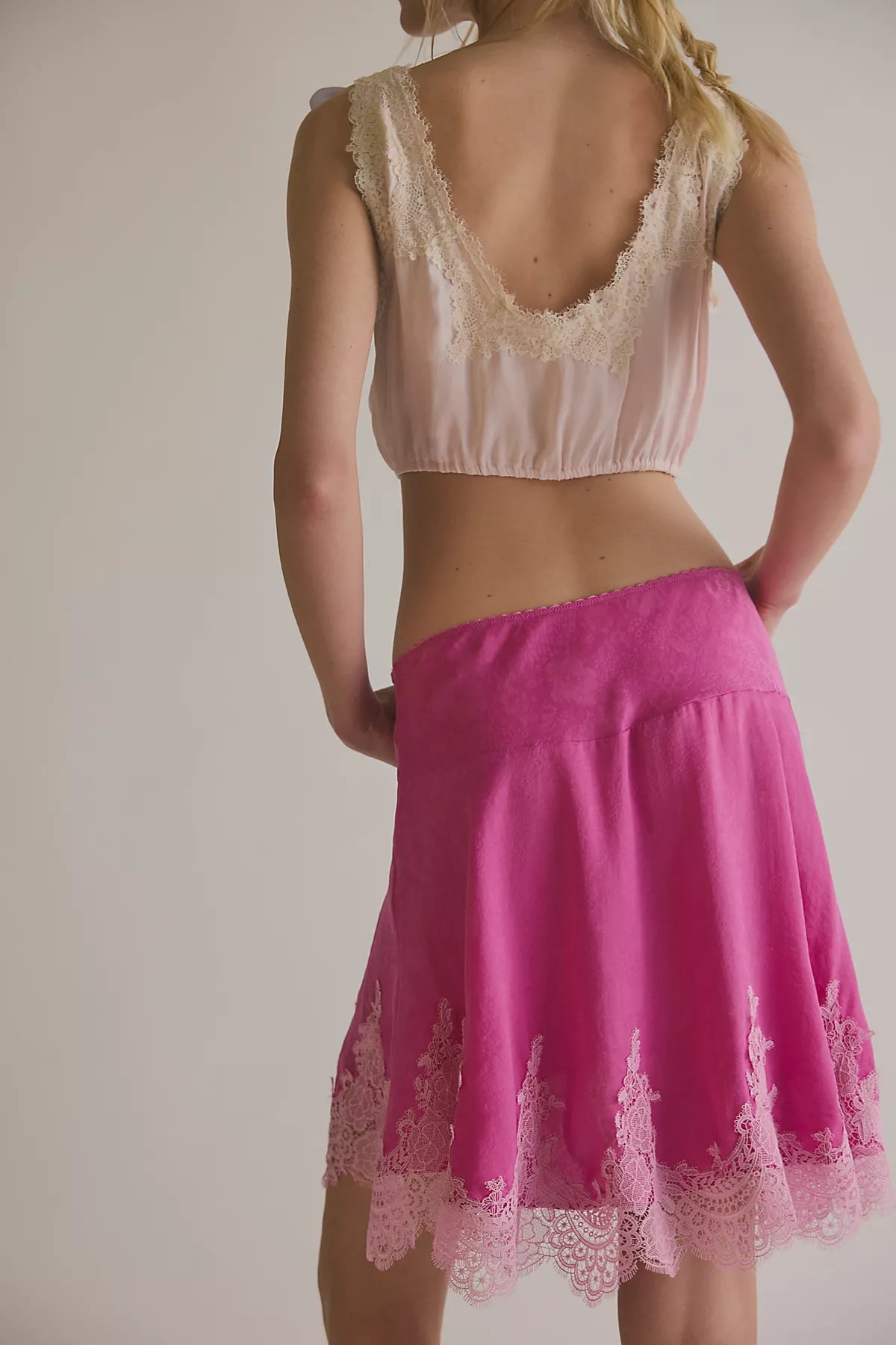 Something Satin Mini Slip Skirt