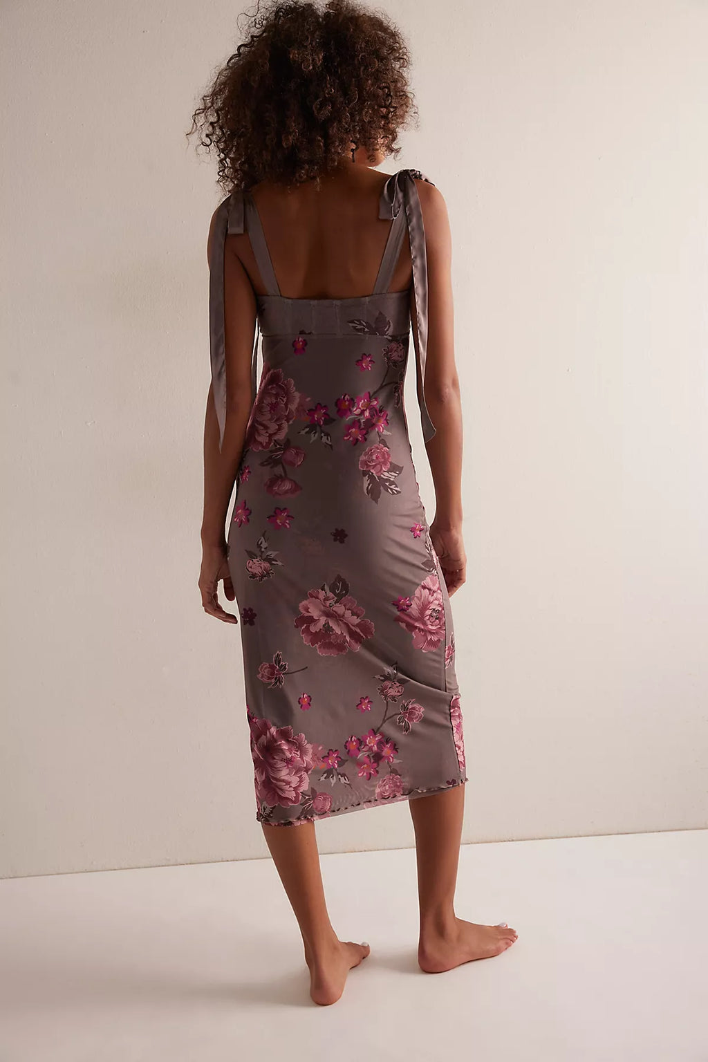 Printed Got Glam Midi Slip Dress