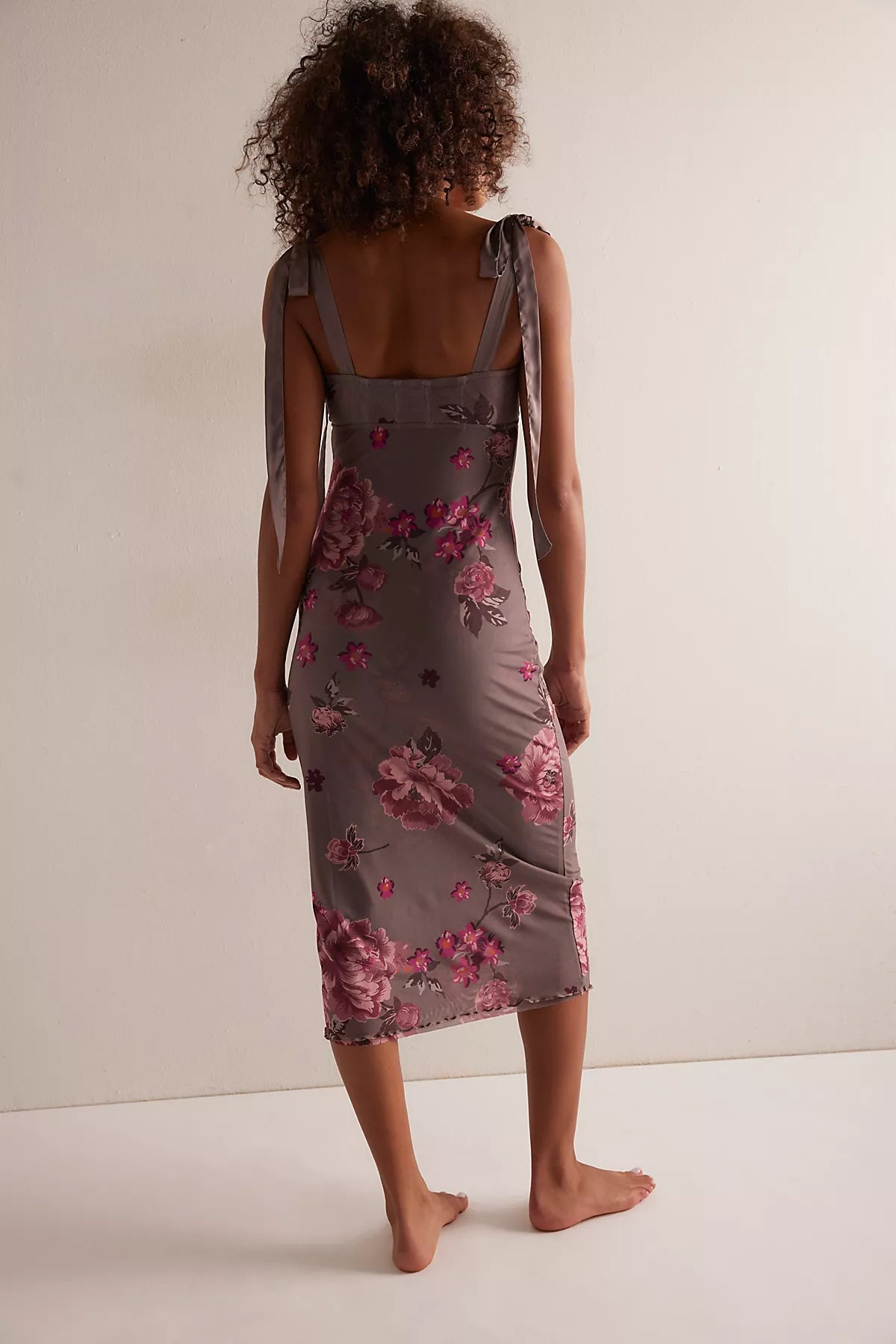 Printed Got Glam Midi Slip Dress