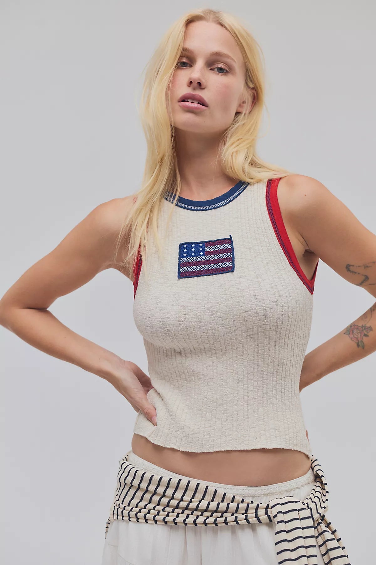 Farrah Flag Muscle Tank