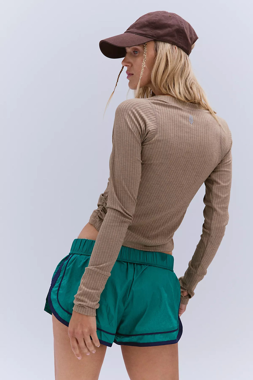 Tempo Ruched Ribbed UV Protection Long Sleeve