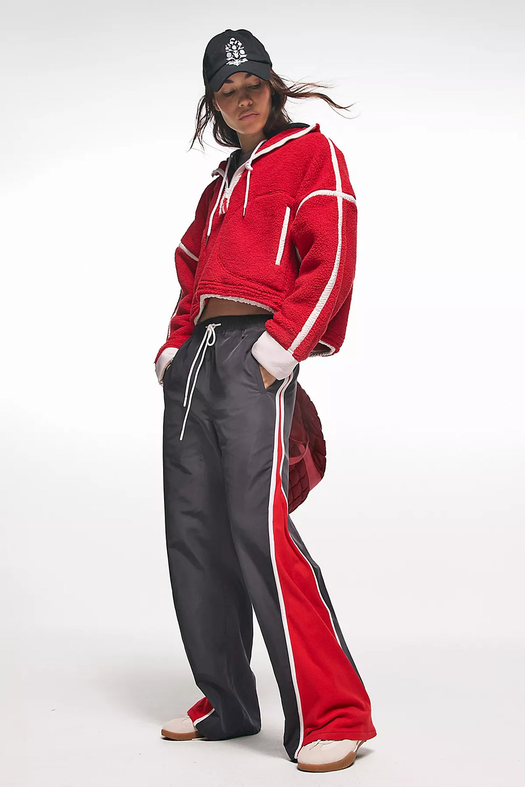 Retro Rider Fleece-Paneled Pants