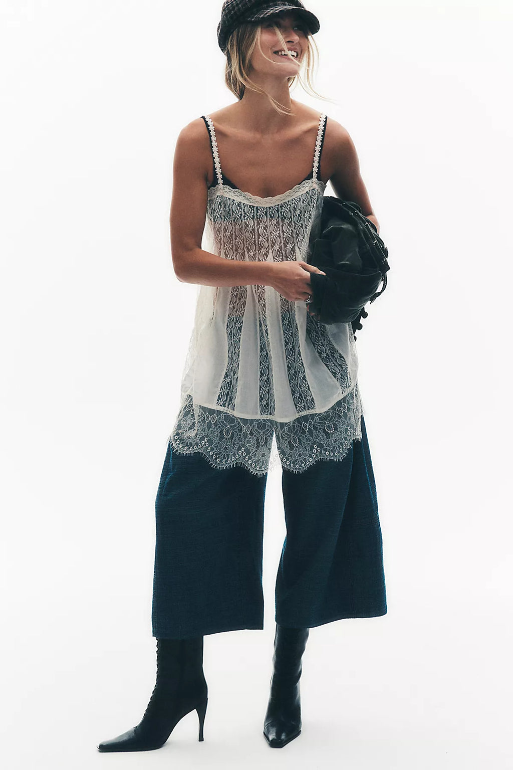 We The Free Free To Roam Cropped Wide-Leg Jeans