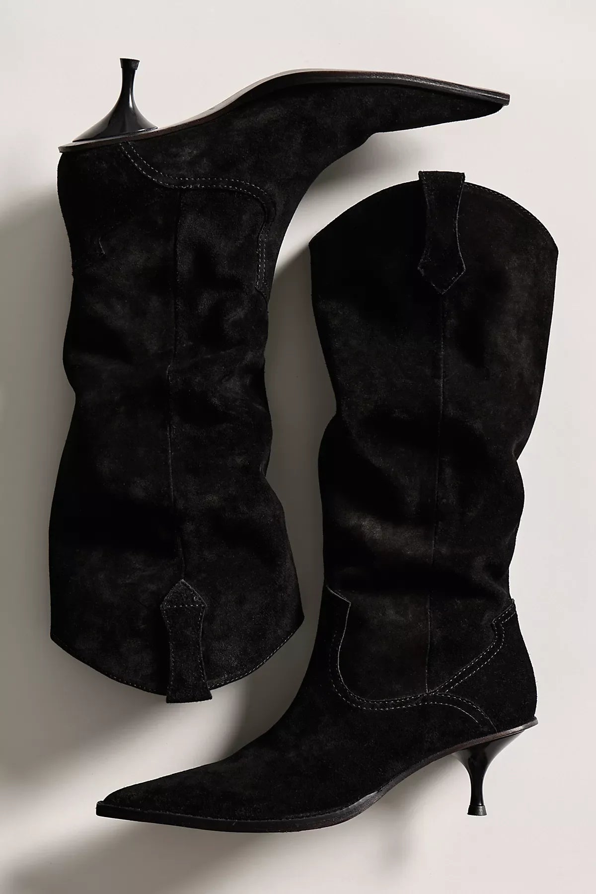 Daisy Slouchy Kitten Heel Boots