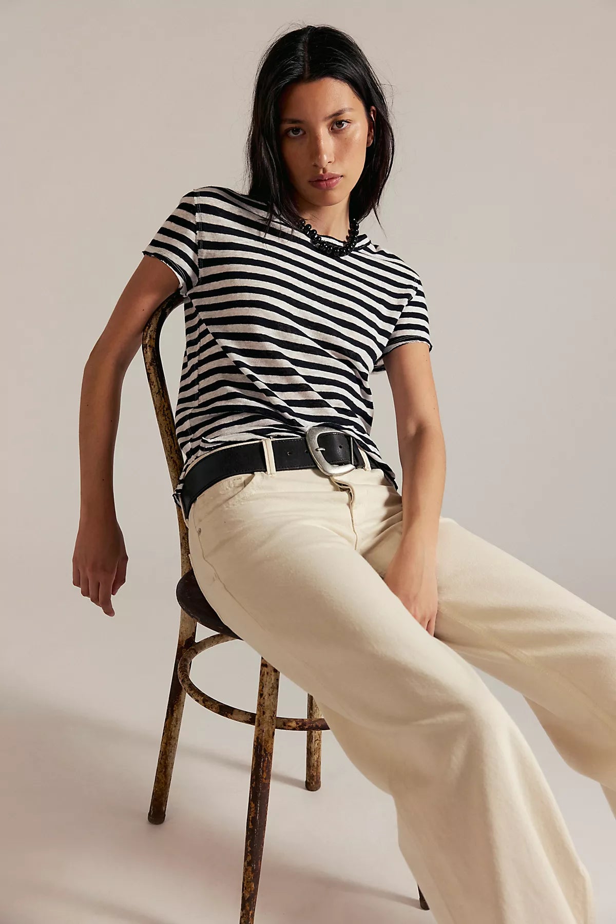 We The Free Nora Striped Linen Tee
