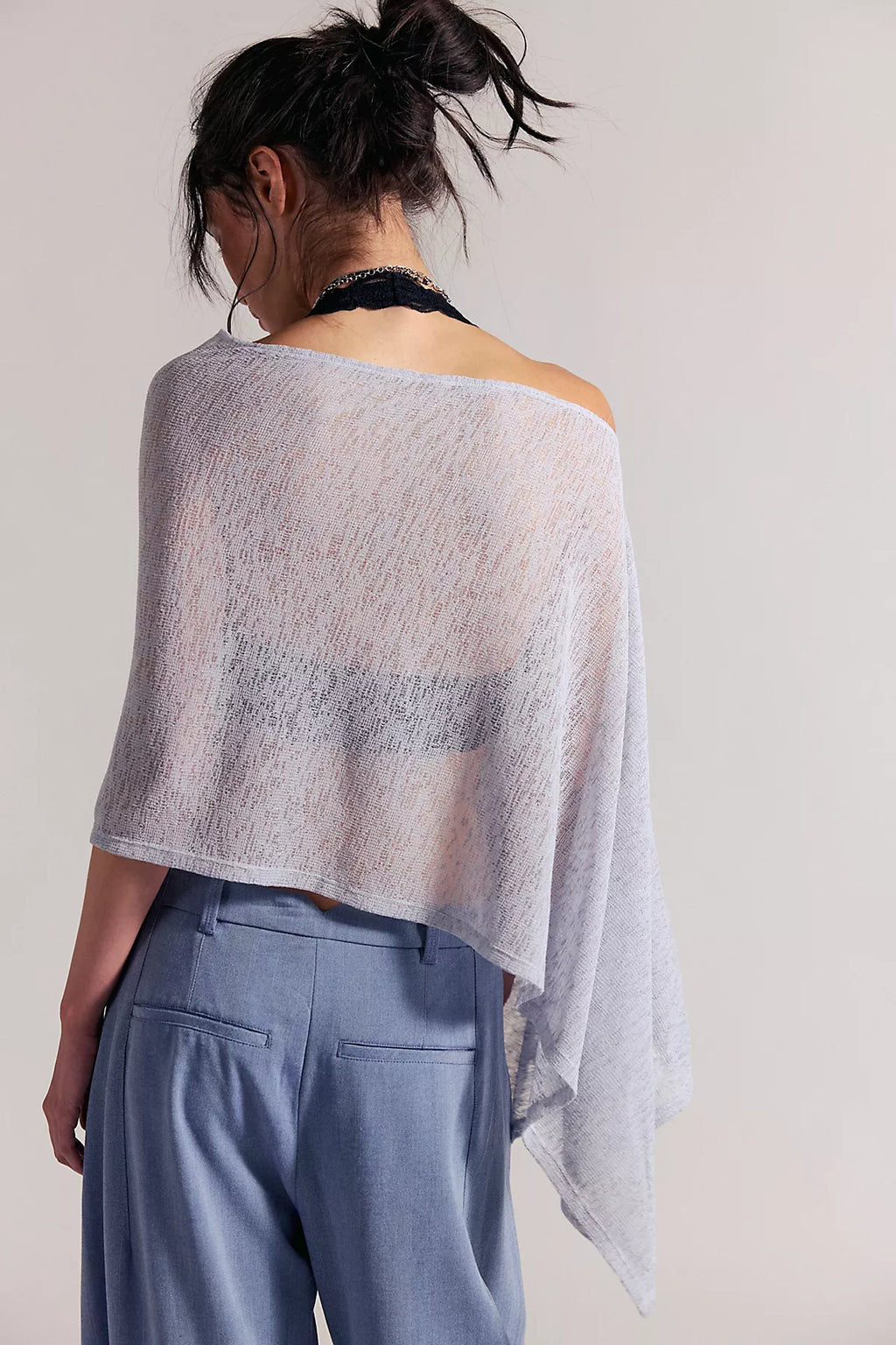 Maggie Everyday Asymmetrical Knit Poncho