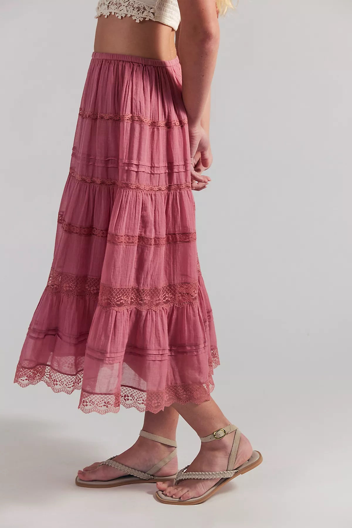 FP One Lily Lace Midi Skirt