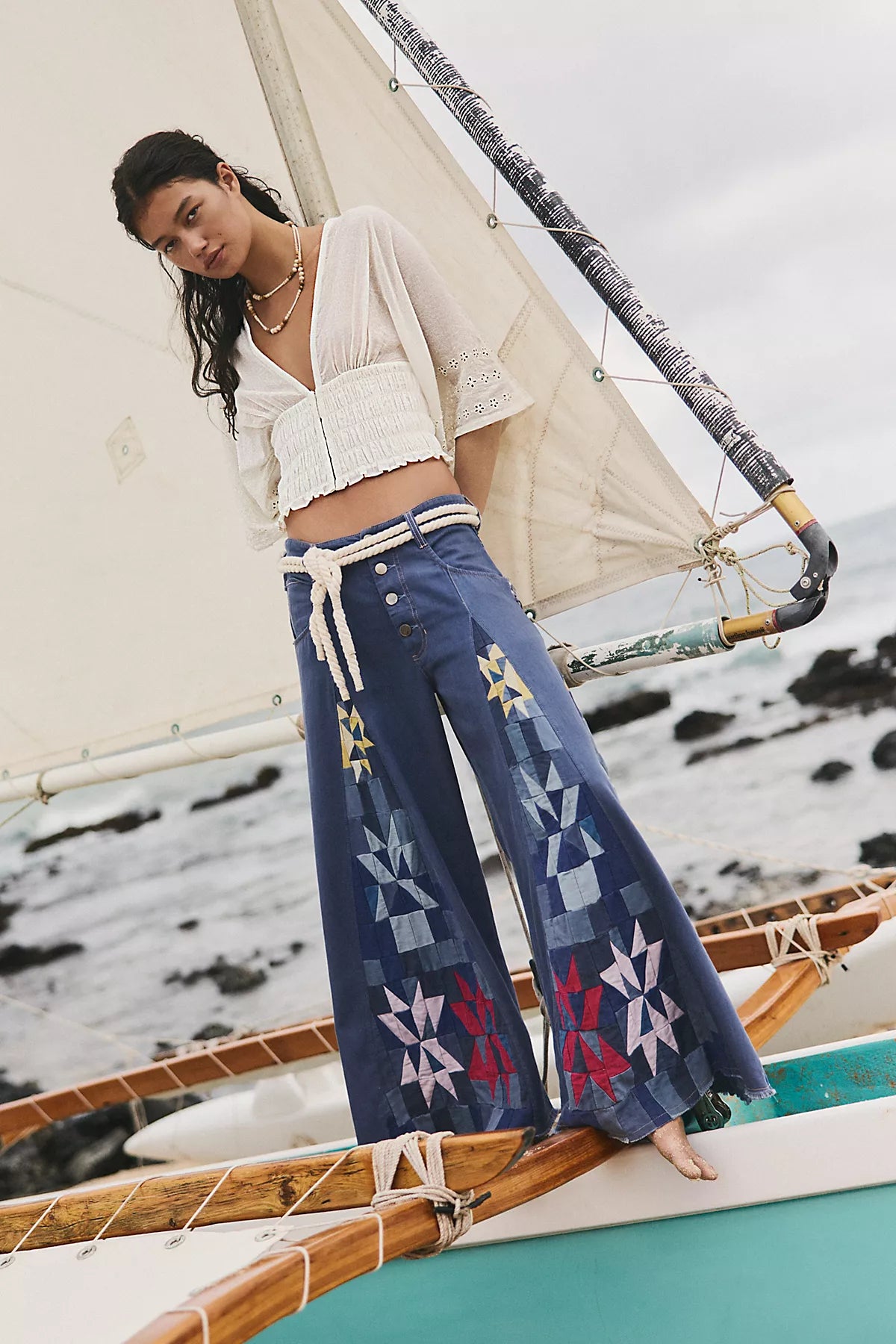 We The Free Kaleidoscope Wide Leg Jeans