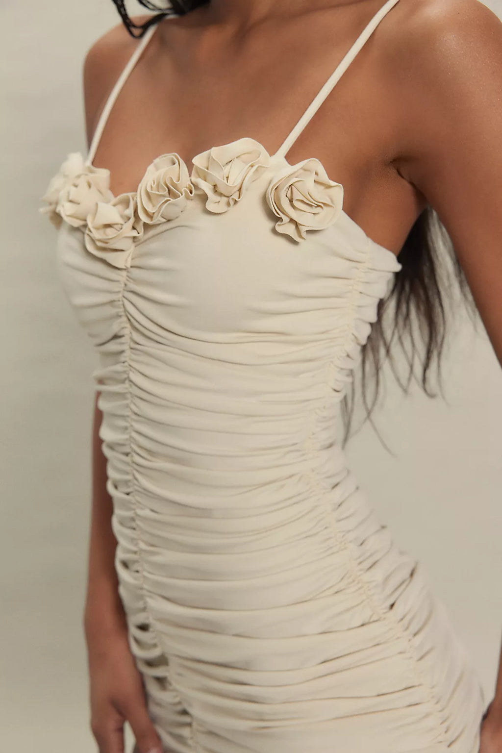 Susana Monaco Flower String Mini Slip Dress
