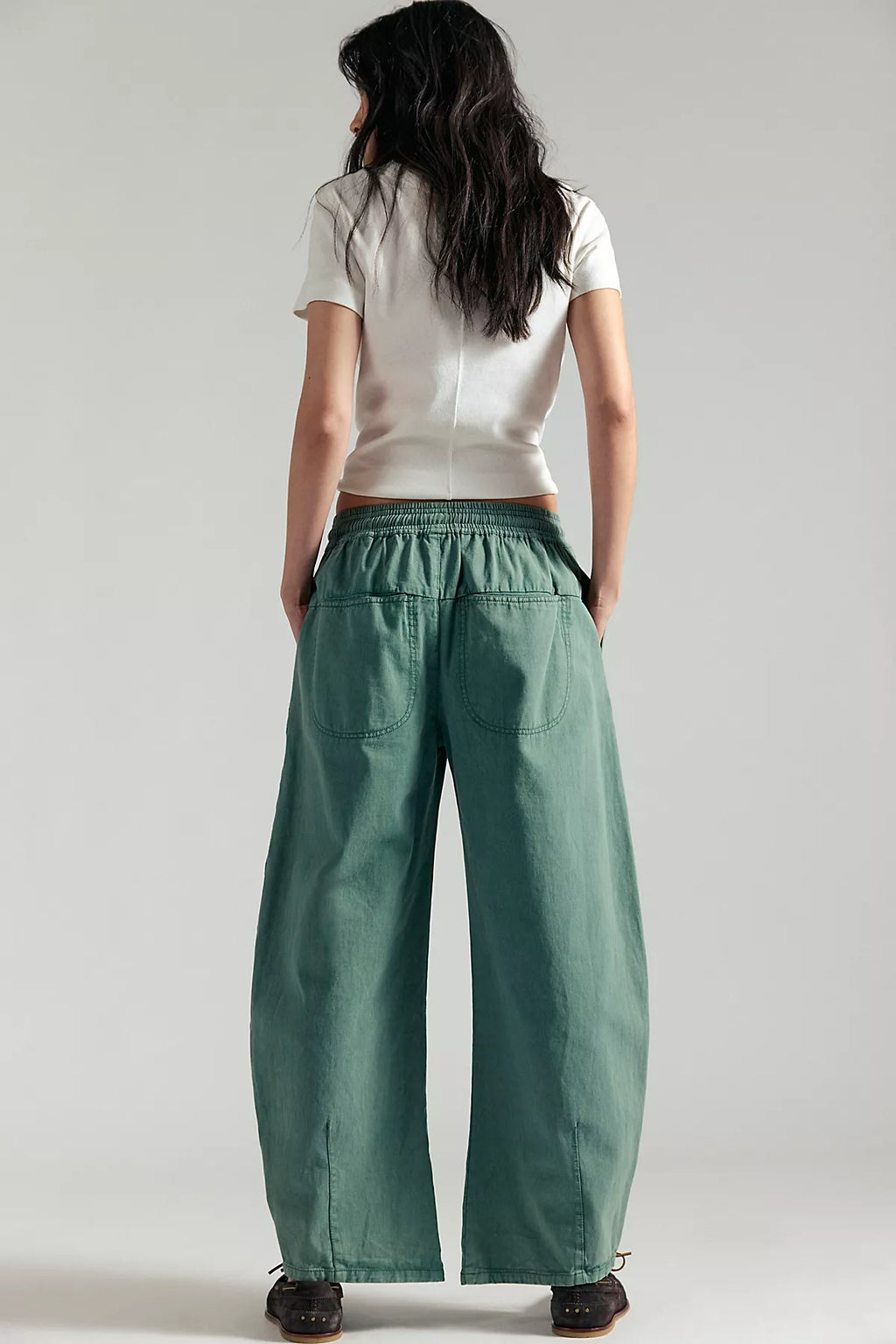 Lex Pull-On Barrel Pants