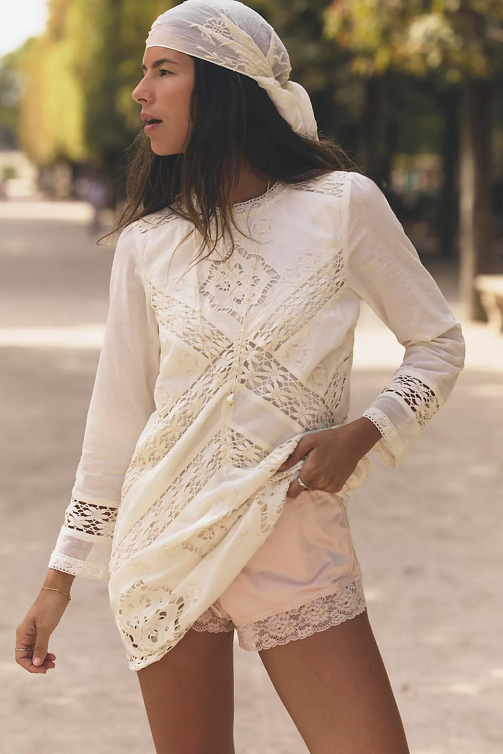Sentimental Melody Lace Mini Dress