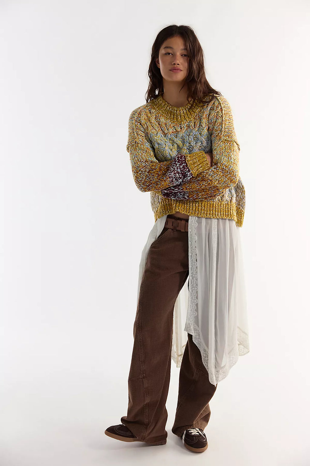 Opal Multicolored Marled Sweater