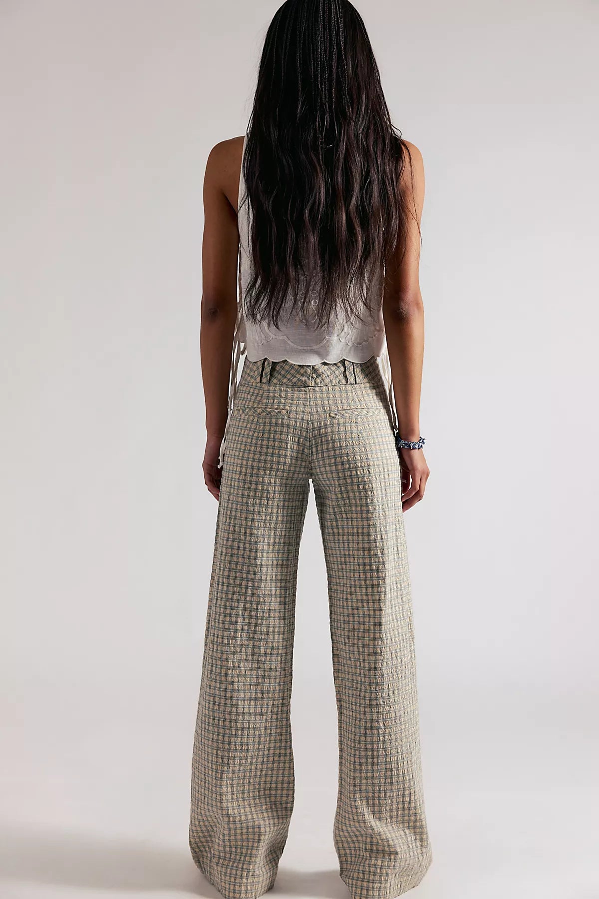 Time Flies Low-Rise Clean Trousers