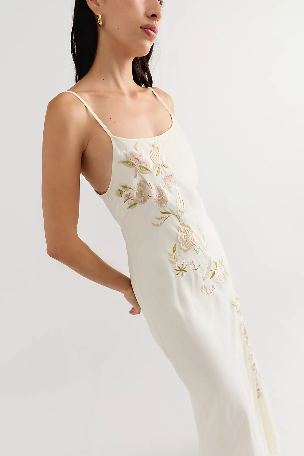 Nigel Preston Savannah Embroidered Slip Dress
