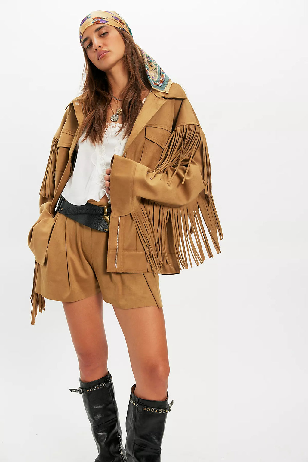 Norma Kamali Fringe Suit