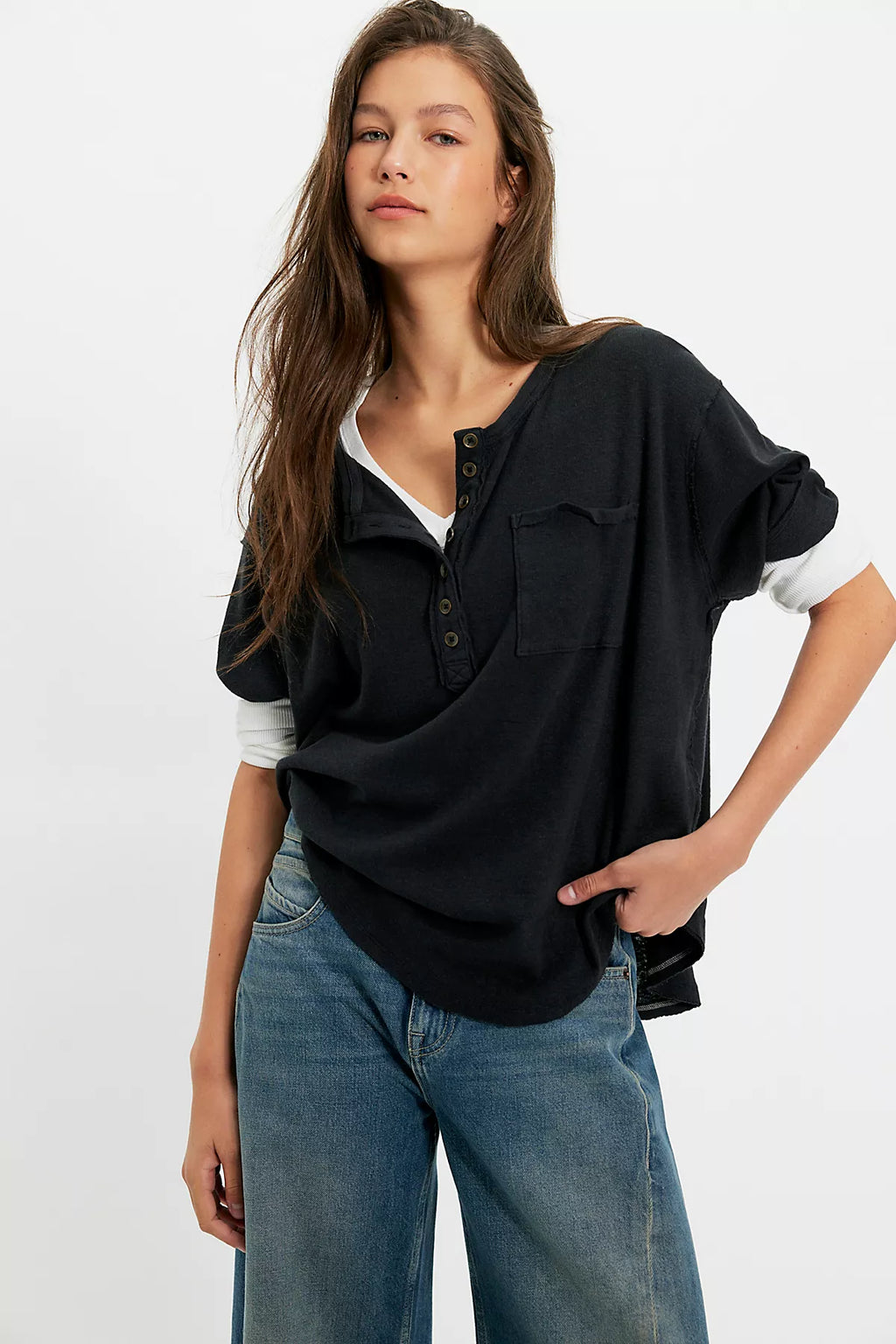 We The Free Aspen Henley Tee
