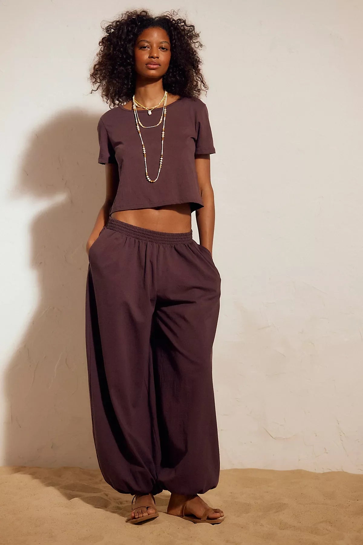 Stella Cotton-Jersey Pant Set
