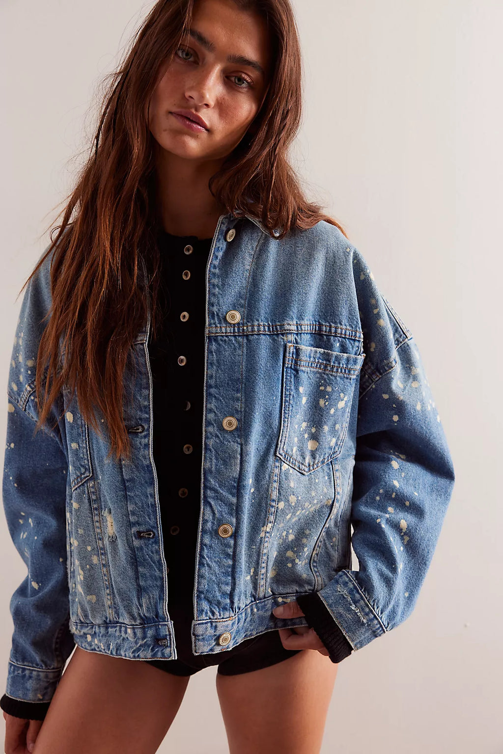 We The Free Opal Swing Denim Jacket