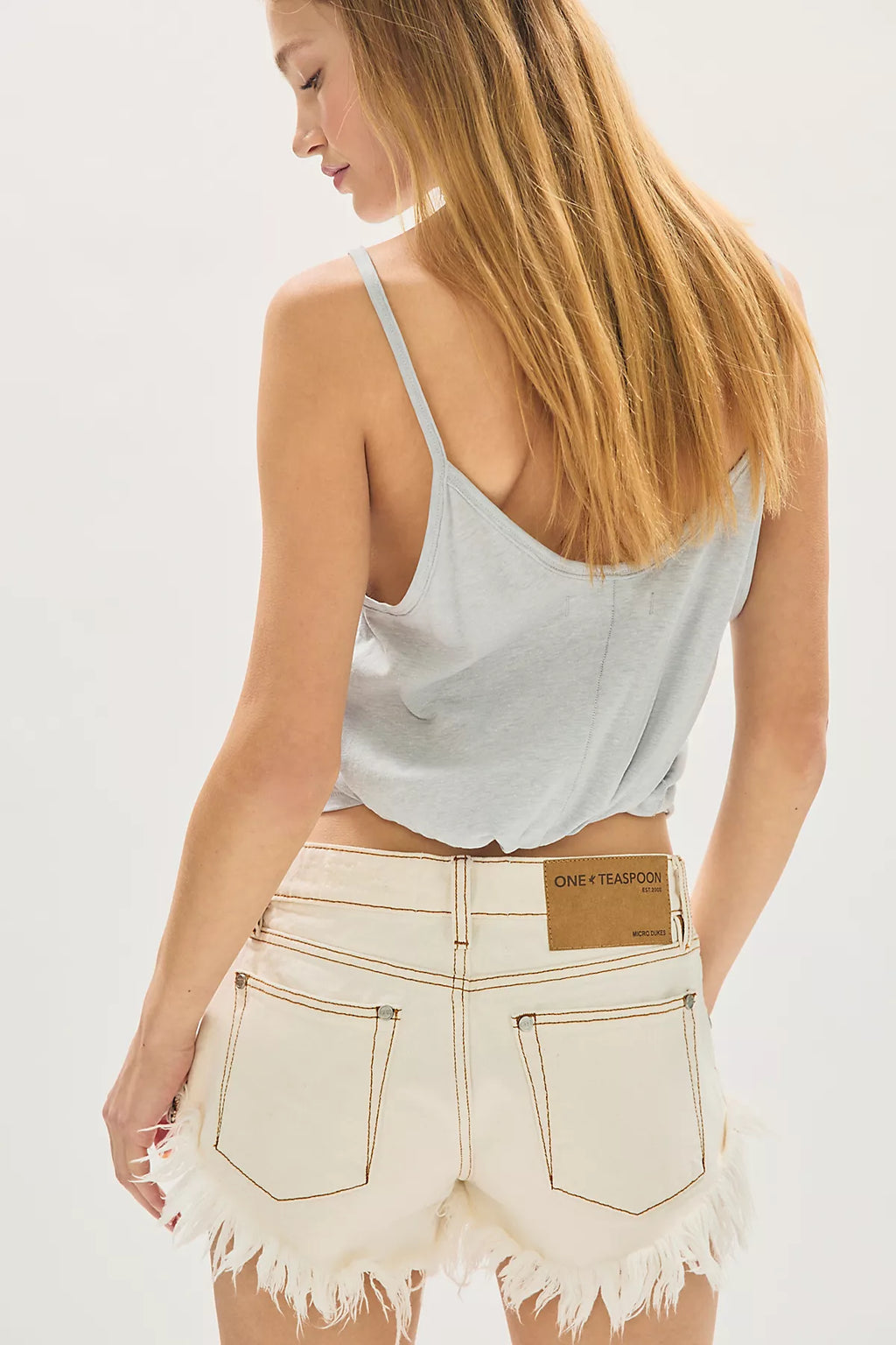 OneTeaspoon Micro Dukes Low-Waisted Denim Shorts