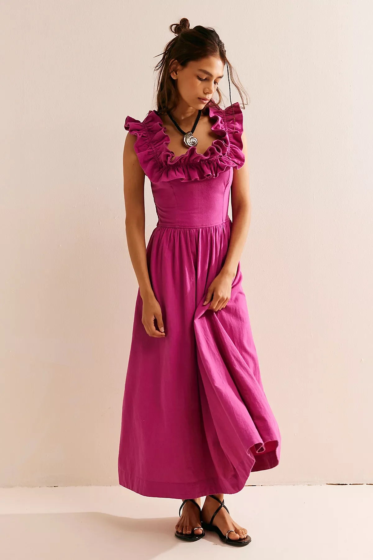 Ruffle It Up Midi Dress