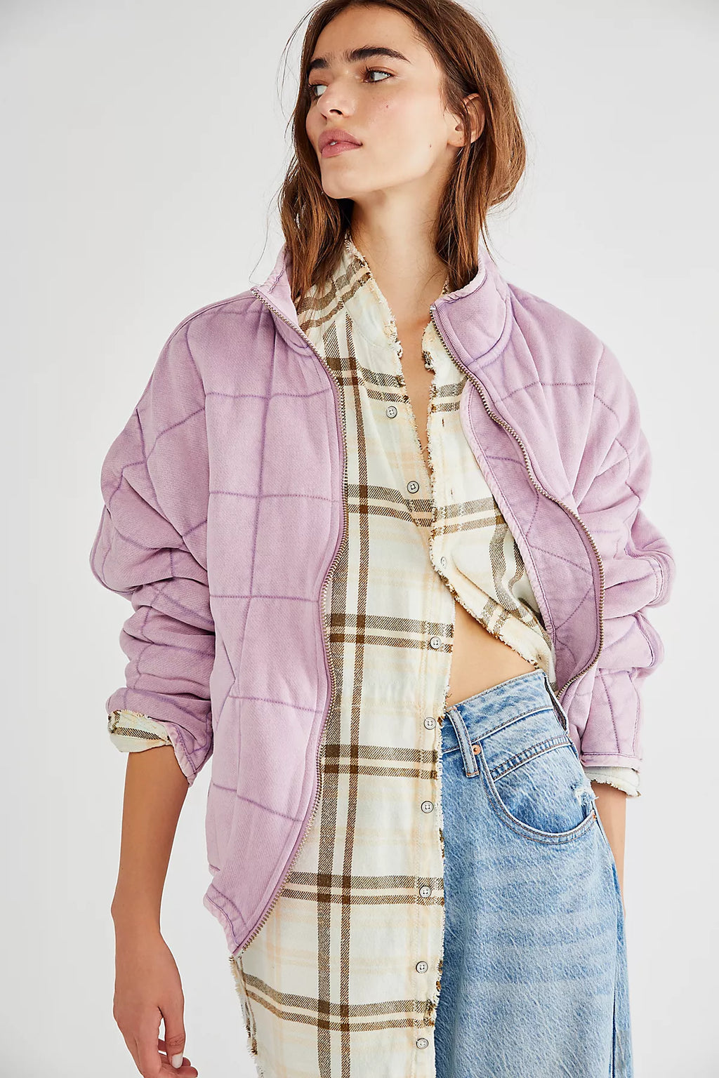 Dolman Quilted Knit Jacket