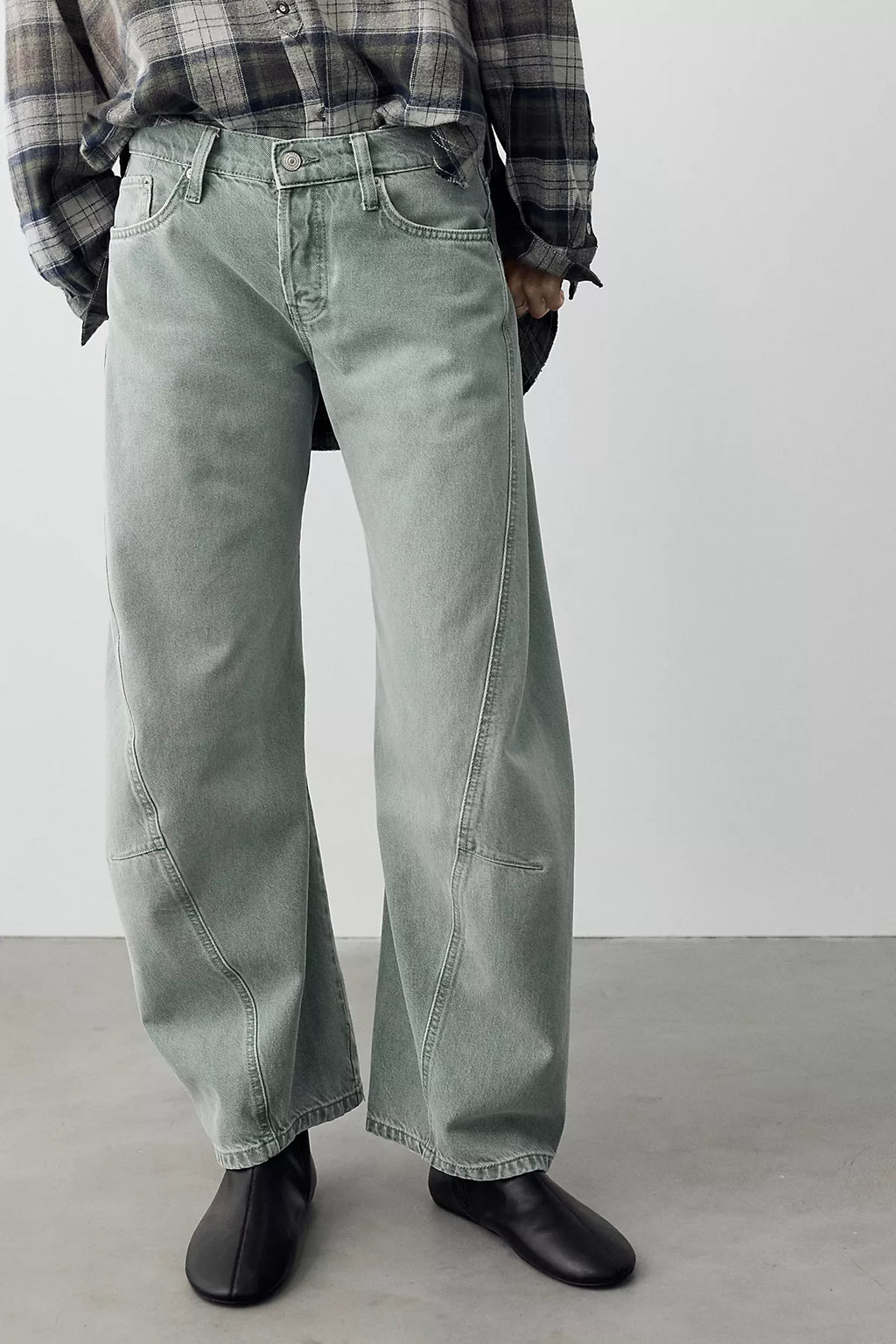 We The Free Fable Low-Rise Twisted Bowed Jeans