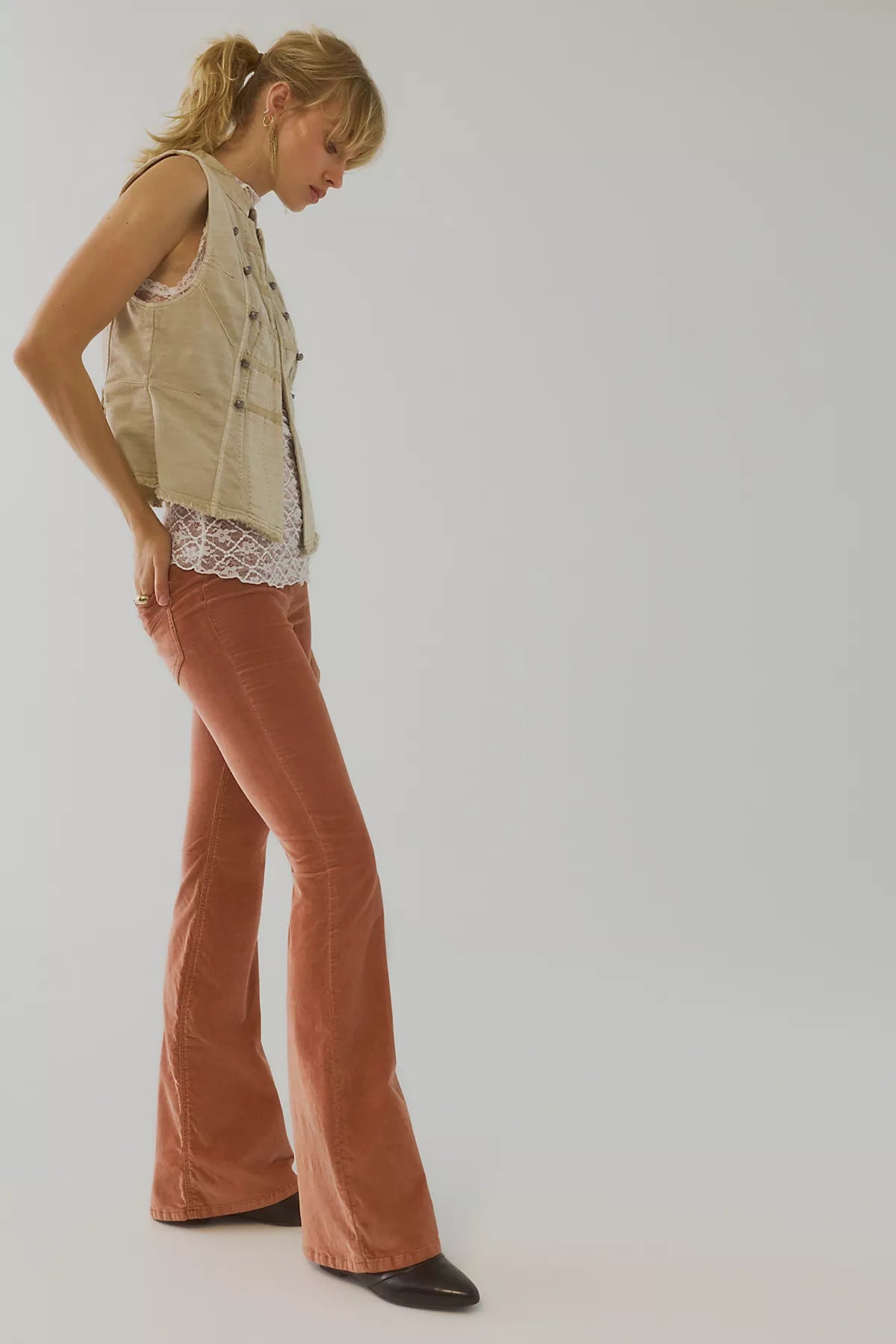 We The Free Penny Pull-On Cord Flare Jeans