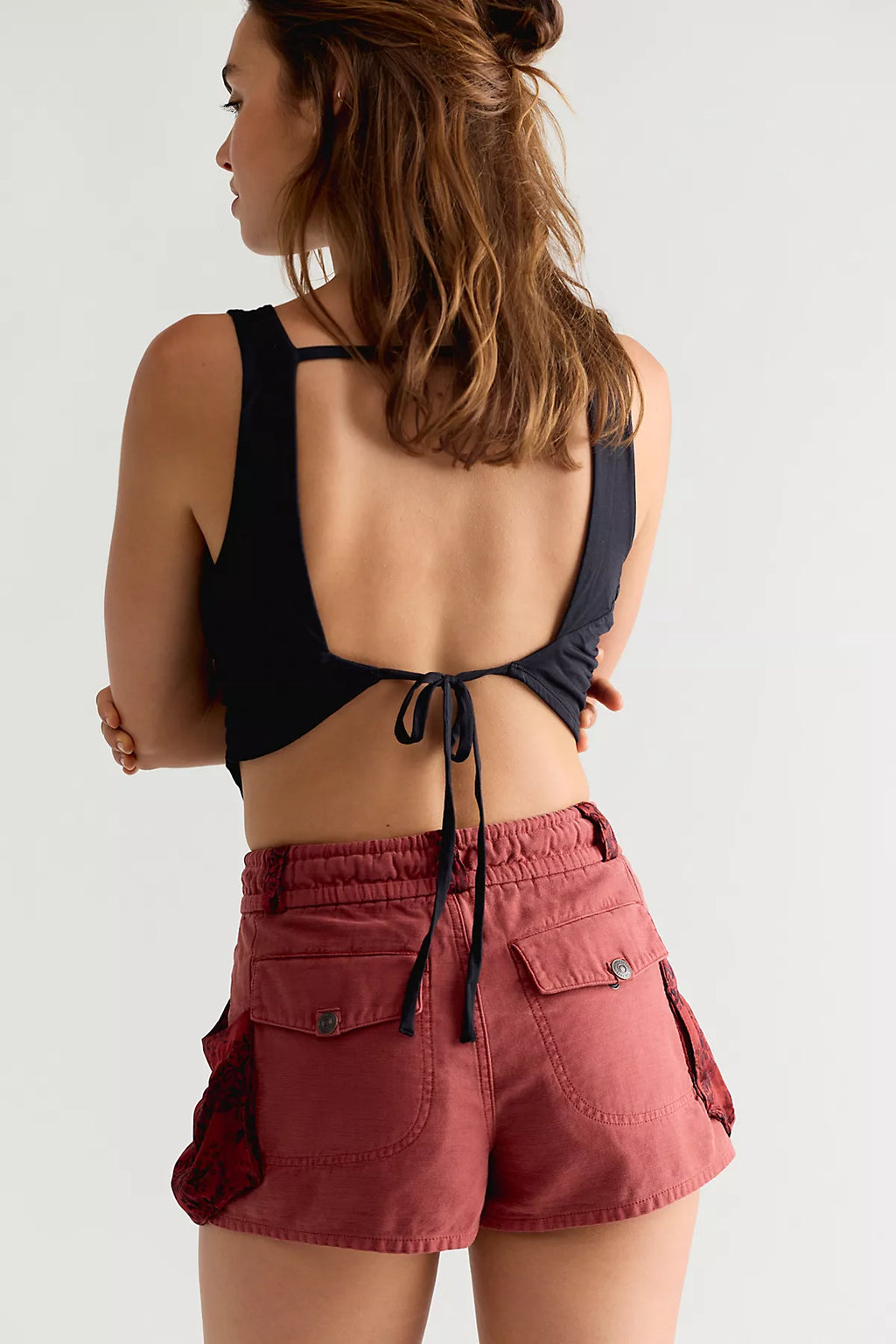 Sabrina Pull-On Scarf Shorts
