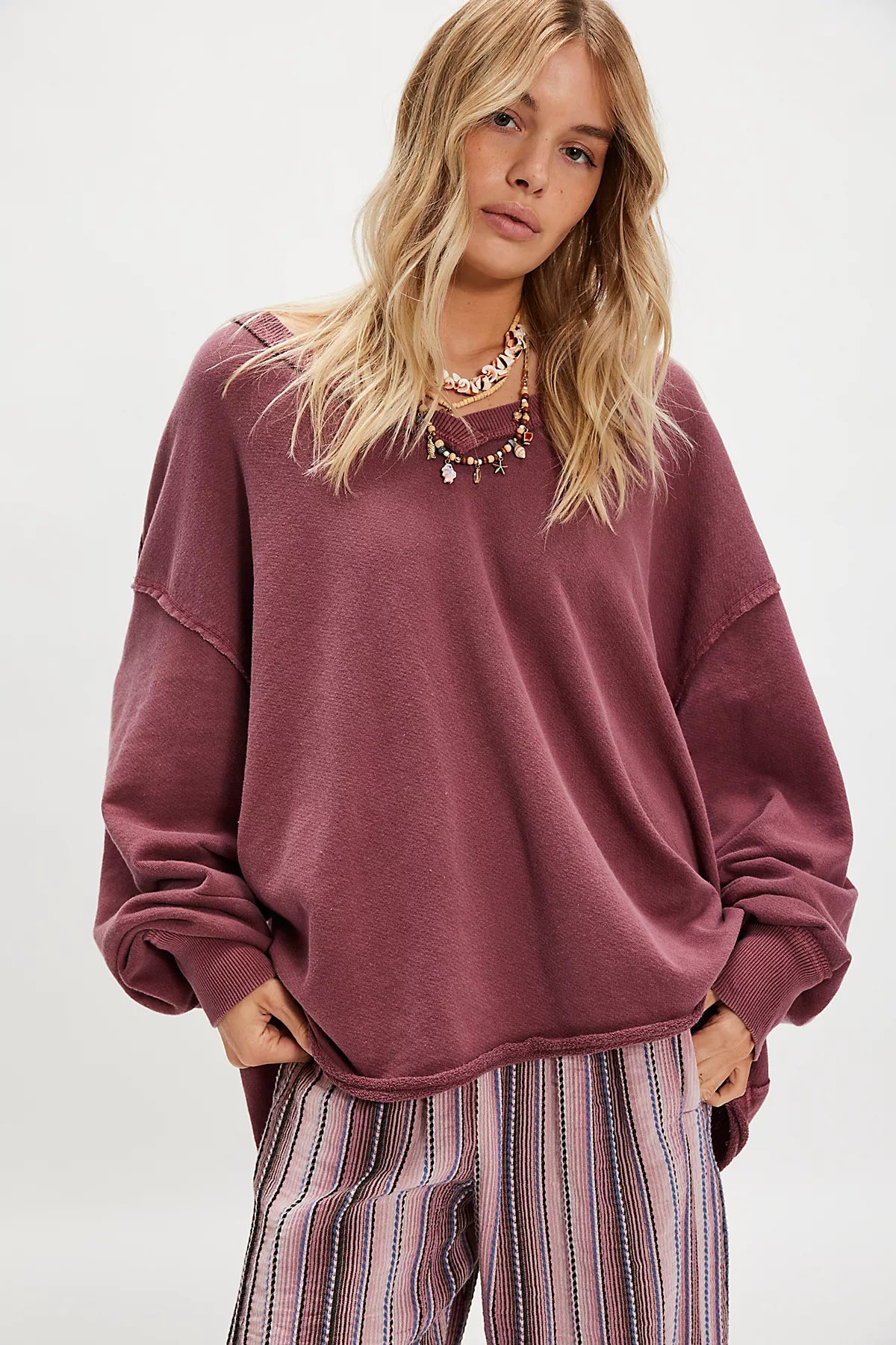 We The Free Venice V-Neck Sweatshirt