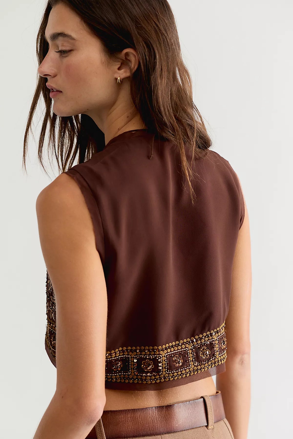 Sun Kissed Embellished Vest