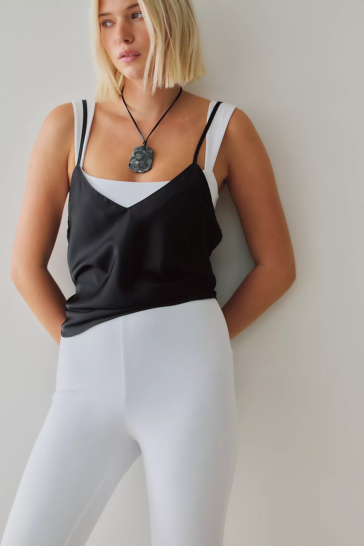Susana Monaco Strap Tank Crop Jumpsuit