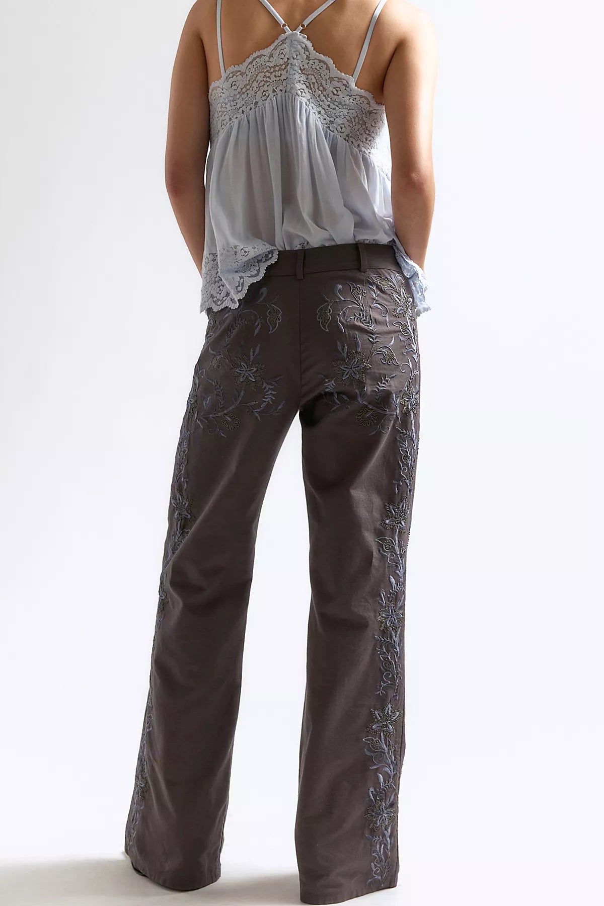 Taylen Embellished Flare Pants
