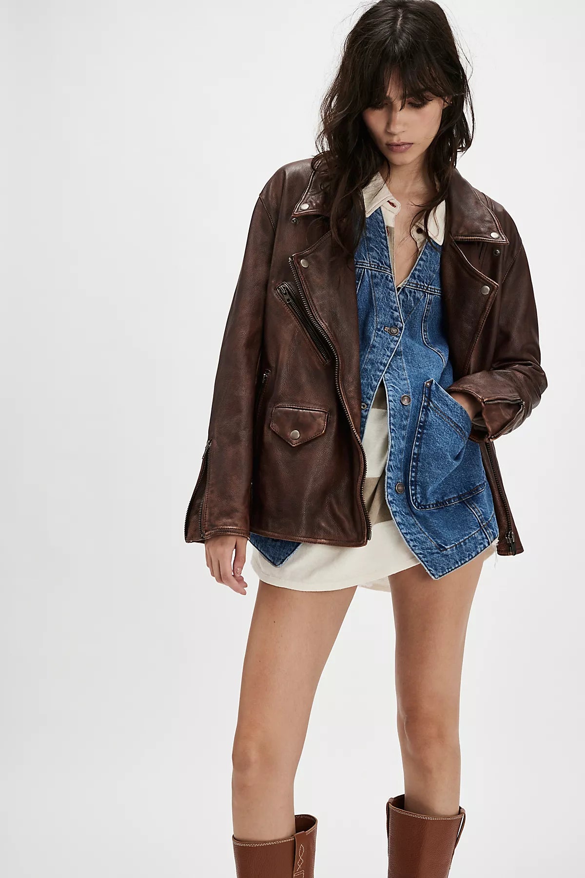 We The Free Jealousy Leather Moto Jacket